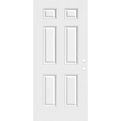 30 × 80 Premium 6-Panel Primed Steel Front Door Slab