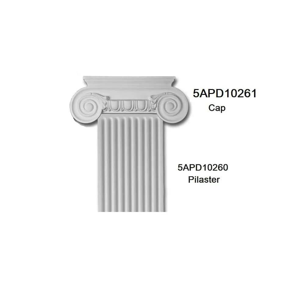 American Pro Decor 1-1/8 in. x 9-7/8 in. x 78-3/4 in. Fluted Polyurethane Pilaster Moulding Pro Pack (2-Pieces x 78.75 in.), photo 4 of 7
