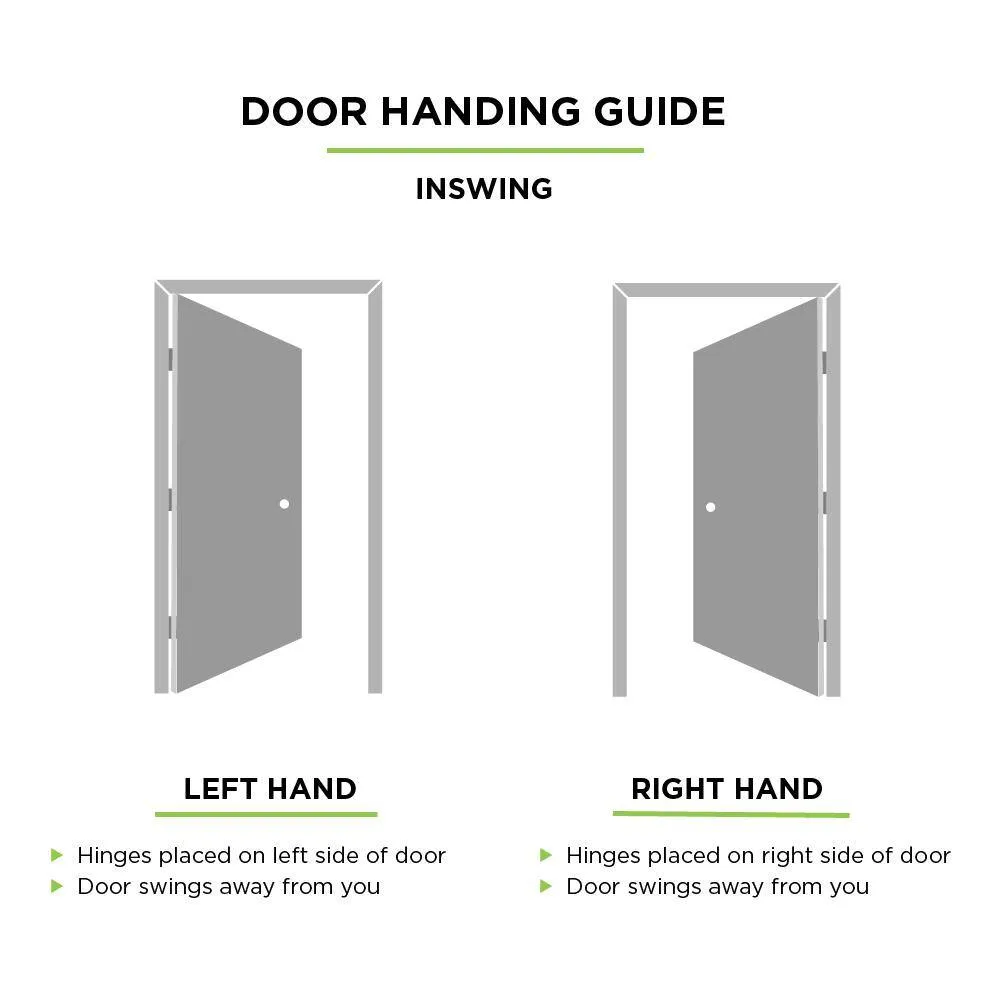 Masonite 32 in. x 80 in. Premium Flush Left-Hand Inswing Primed Steel Prehung Front Exterior Door, No Brickmold, photo 4 of 4