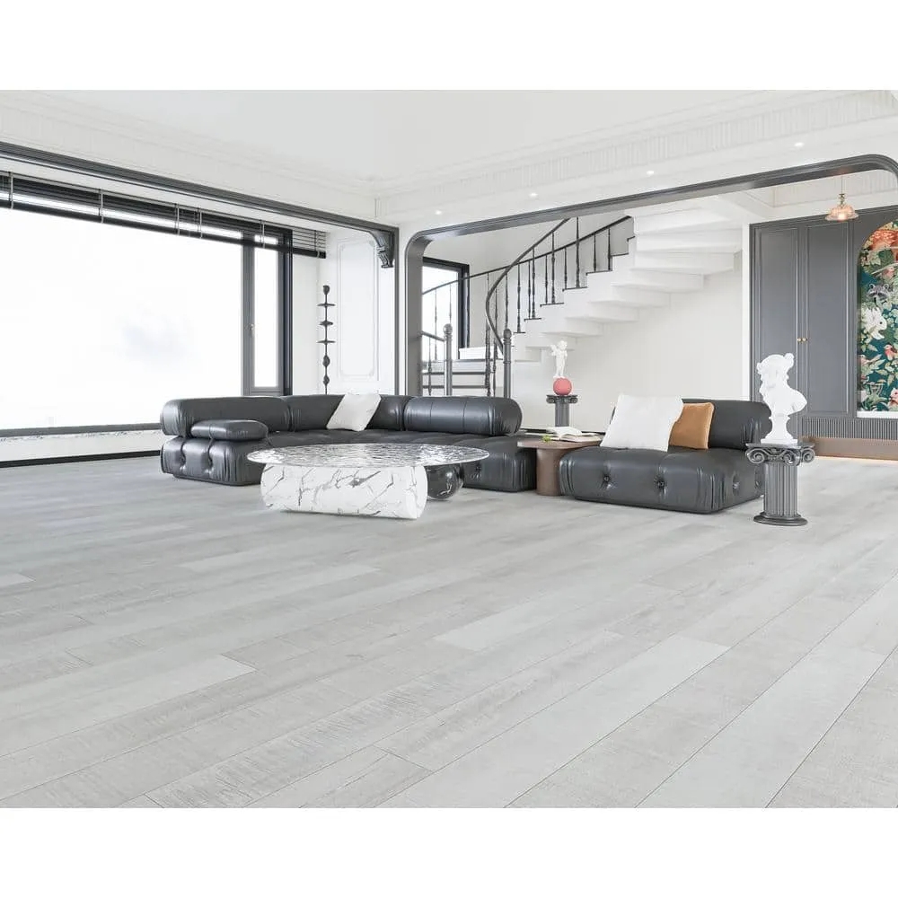 Montserrat Summa Pristine White 14 mm T x 7.75 in. W HDF Waterproof AC5 Click Lock Laminate Wood Flooring (23.09 sq. ft./case), photo 2 of 9