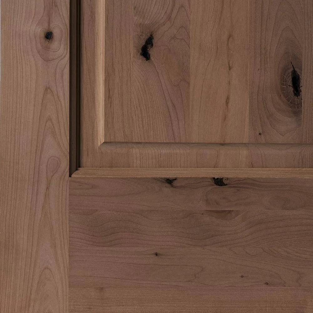 Krosswood Doors 36 in. x 80 in. Rustic Knotty Alder Arch Top Provincial Stain Left-Hand Inswing Wood Single Prehung Front Door, photo 8 of 8