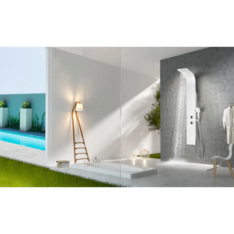 ANZZI Arena White 2-Spray Shower Panel System (Valve Included), photo 13 of 13