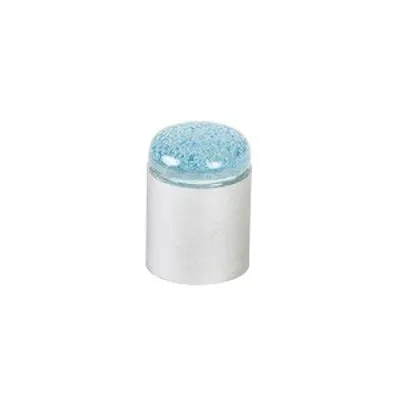 Berenson Spectrum Aqua Collection Glass/Zinc Cabinet Knob, 3/4 in to 2-1/16 in Sizes, Blue Tones with Polished Chrome Options, photo 3 of 4