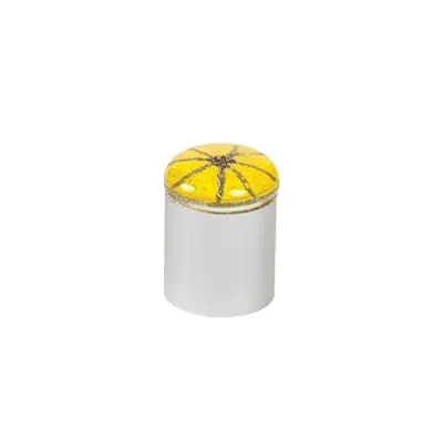 Berenson R. Christensen Radiants Collection Glass/Zinc Cabinet Knob, 3/4 in to 2-1/16 in Sizes, Dark Blue, Red or Yellow, photo 5 of 5