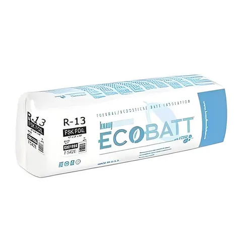 Ecobatt R-13 FSK-25 Fiberglass Insulation Batts - 3.5 × 16 × 96 in