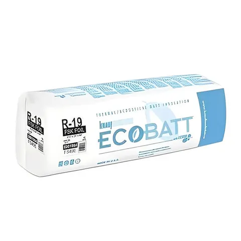 Ecobatt R-19 FSK-25 Fiberglass Insulation Batts - All Sizes