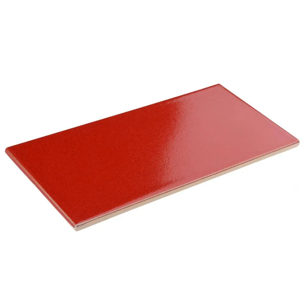Merola Tile Projectos Bold Red 3-7/8 in. x 7-3/4 in. Matte Ceramic Subway Floor and Wall Tile (11.0 sq. ft. / Case), photo 4 of 8