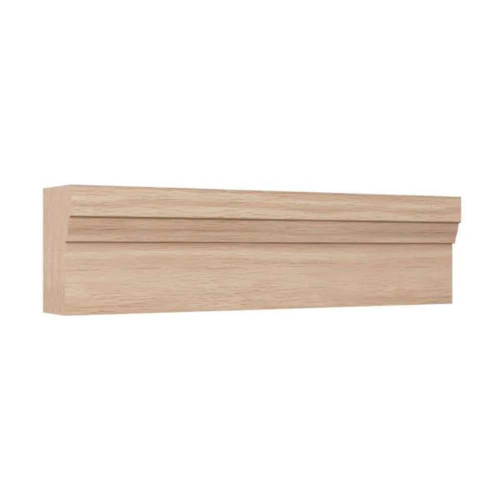Ekena Millwork WM180 1.25 in. D x 2 in. W x 96 in. L Wood (Red Oak) Crown Molding, photo 3 of 13