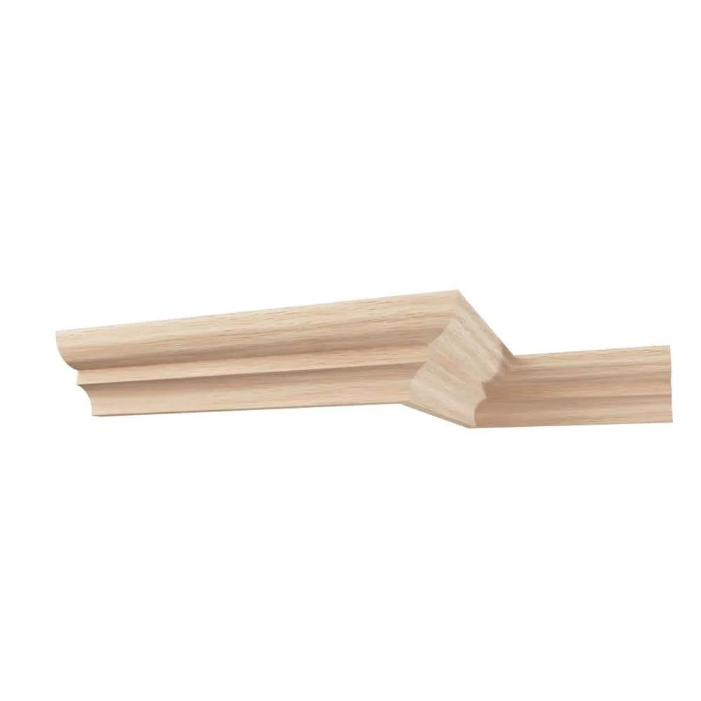 Ekena Millwork WM75 0.56 in. D x 1.63 in. W x 96 in. L Wood Red Oak Crown Moulding, photo 10 of 13