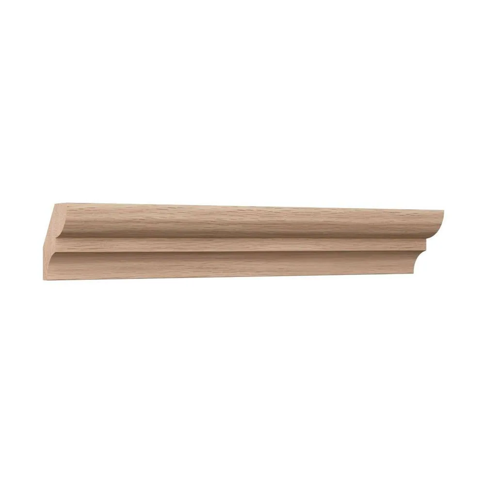Ekena Millwork WM75 0.56 in. D x 1.63 in. W x 96 in. L Wood Red Oak Crown Moulding, photo 3 of 13