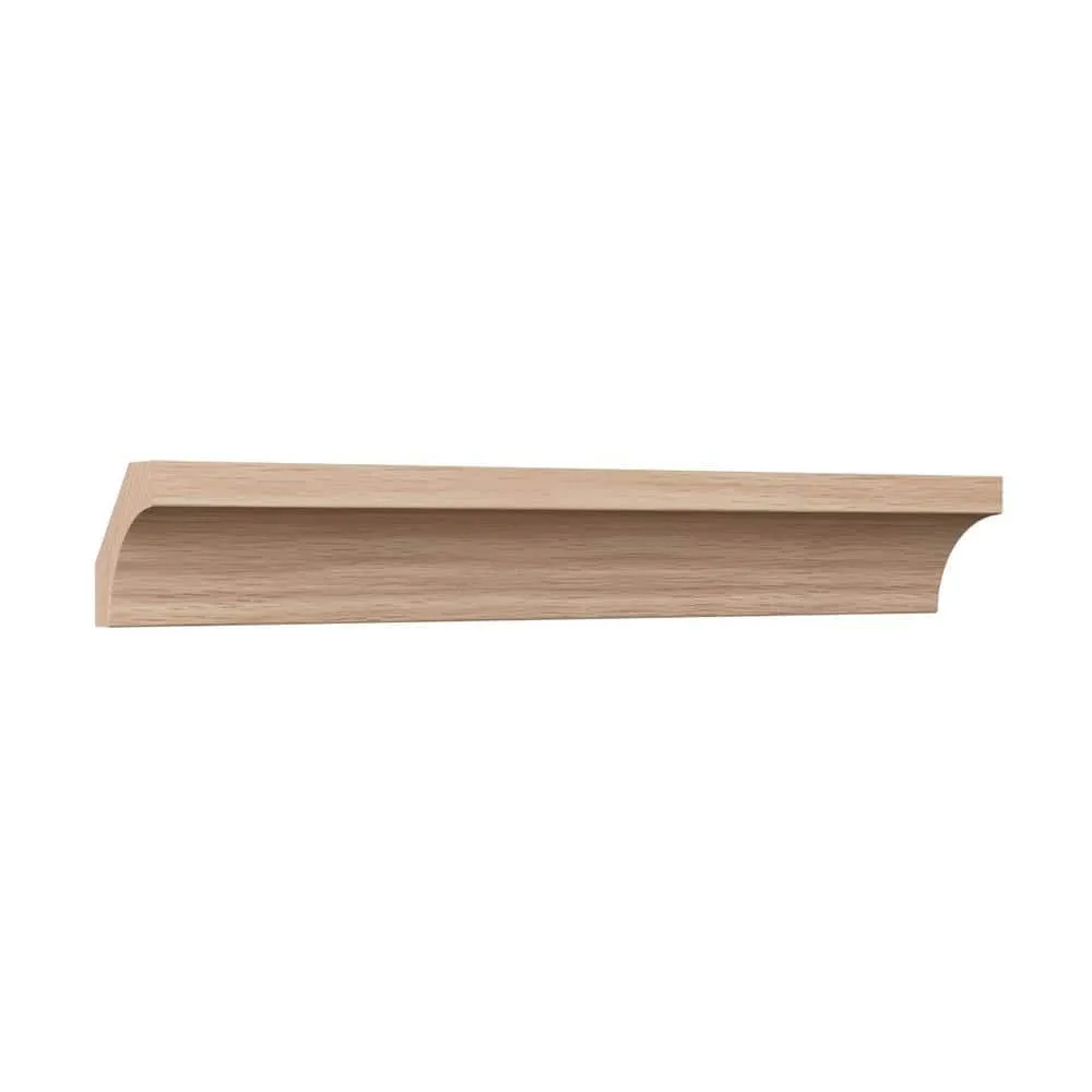 Ekena Millwork WM86 0.56 in. D x 1.63 in. W x 96 in. L Wood (Red Oak) Crown Molding, photo 3 of 13