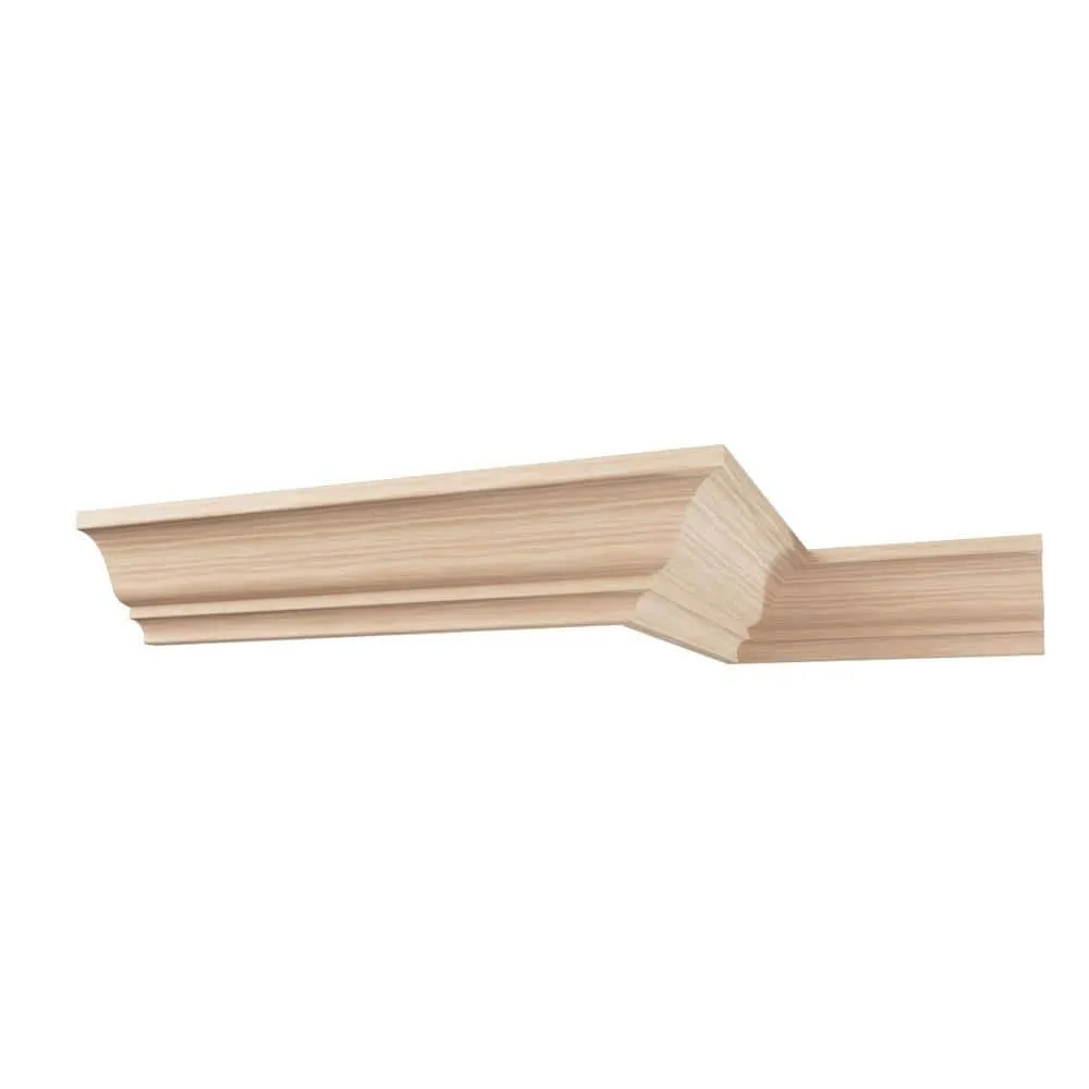 Ekena Millwork WM45 0.59 in. D x 5.25 in. W x 96 in. L Wood (Red Oak) Crown Molding, photo 10 of 13