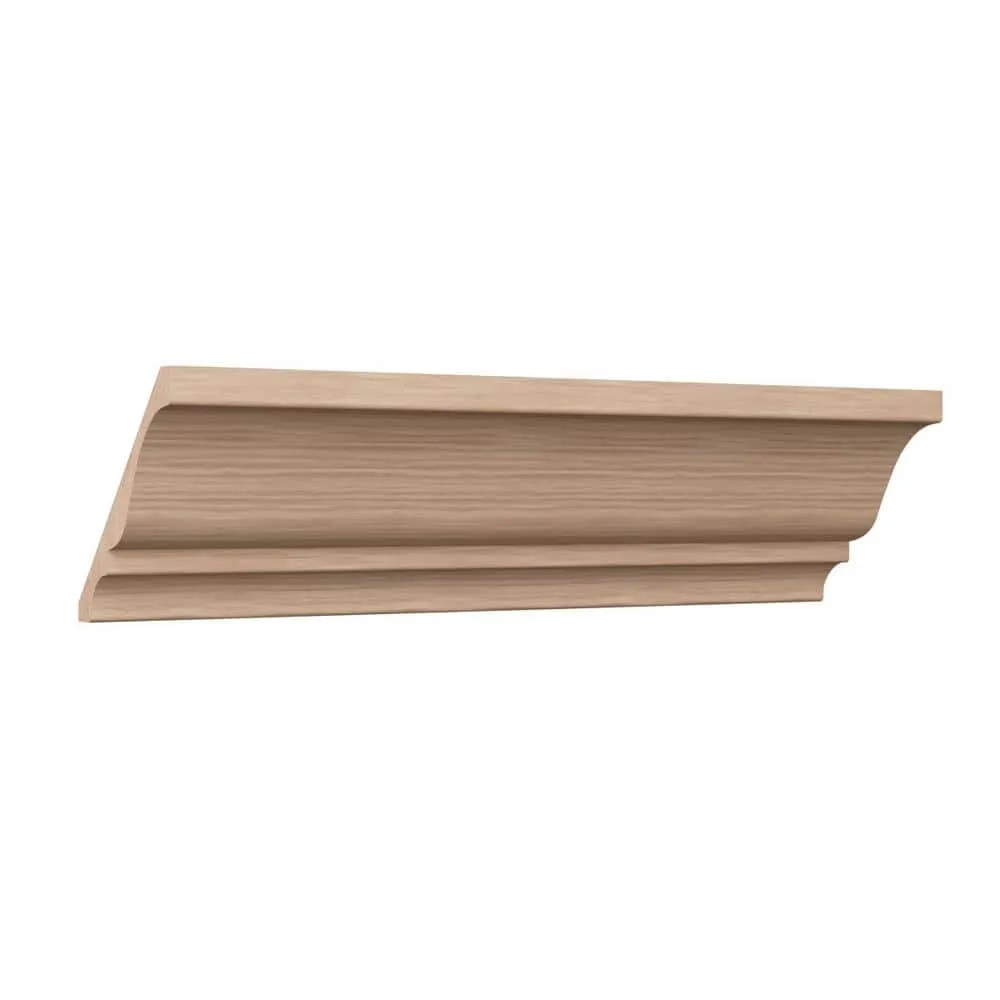Ekena Millwork WM45 0.59 in. D x 5.25 in. W x 96 in. L Wood (Red Oak) Crown Molding, photo 3 of 13