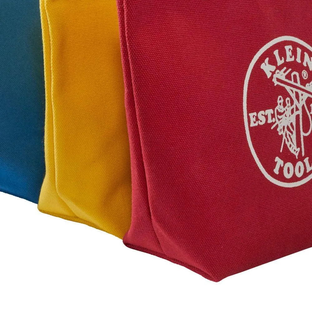 Klein Tools Assorted Canvas Zipper Tool Bags, No. 8 Canvas, 10 x 8 x 3.5 in, 3-Pack (5539CPAK), photo 4 of 6