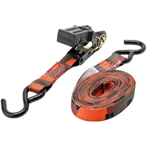 1 in × 16 ft Blaze Camo Ratchet Tie-Down