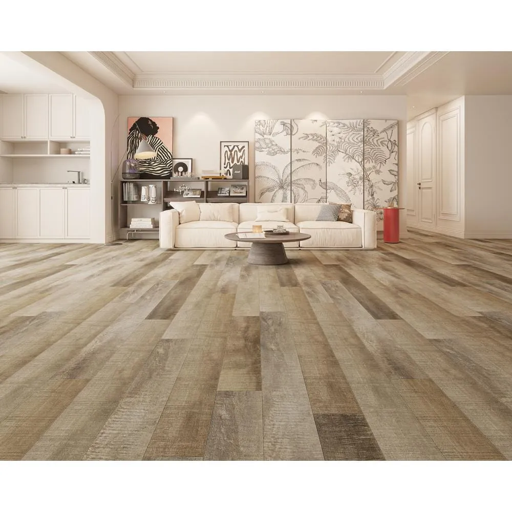 Montserrat Summa Refined Brass 14 mm T x 7.75 in. W HDF Waterproof AC5 Click Lock Laminate Wood Flooring (23.09 sq. ft./case), photo 9 of 9