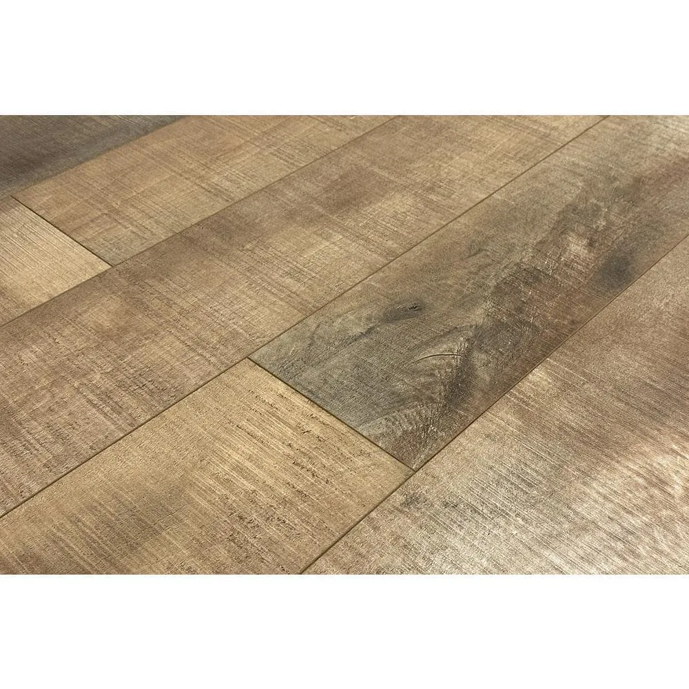 Montserrat Summa Refined Brass 14 mm T x 7.75 in. W HDF Waterproof AC5 Click Lock Laminate Wood Flooring (23.09 sq. ft./case), photo 6 of 9