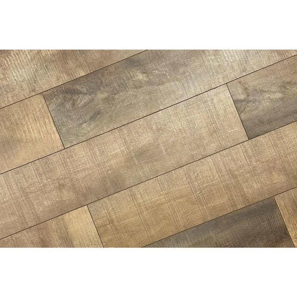 Montserrat Summa Refined Brass 14 mm T x 7.75 in. W HDF Waterproof AC5 Click Lock Laminate Wood Flooring (23.09 sq. ft./case), photo 4 of 9