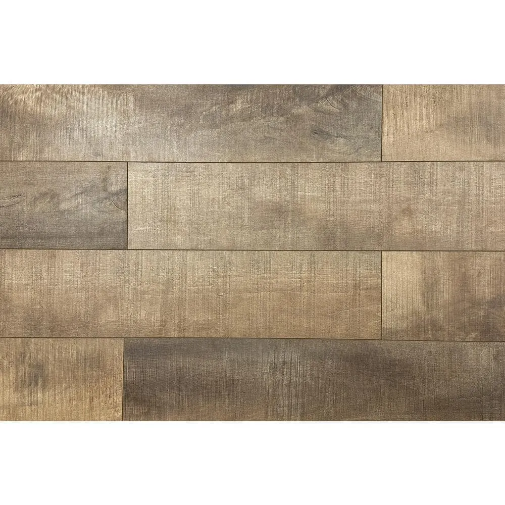 Montserrat Summa Refined Brass 14 mm T x 7.75 in. W HDF Waterproof AC5 Click Lock Laminate Wood Flooring (23.09 sq. ft./case), photo 3 of 9