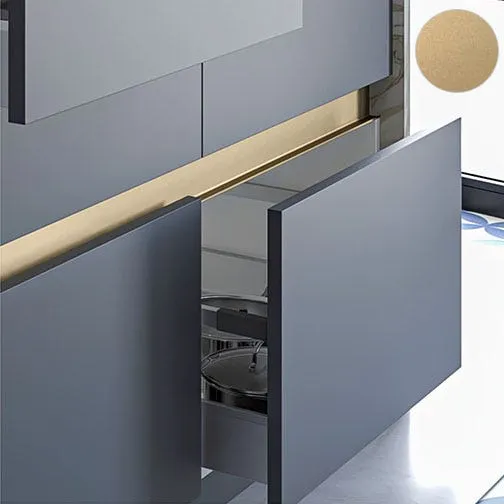 Rincomatic Flat Gola Profile, 2670 mm or 3000 mm Length, 52 mm Wide, Multiple Finishes, photo 5 of 12