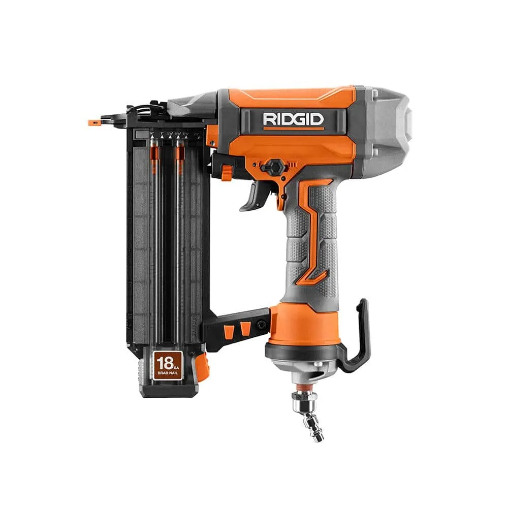 RIDGID Pneumatic 18-Gauge 2-1/8 in. Brad Nailer and 23-Gauge Headless Pin Nailer, photo 3 of 12