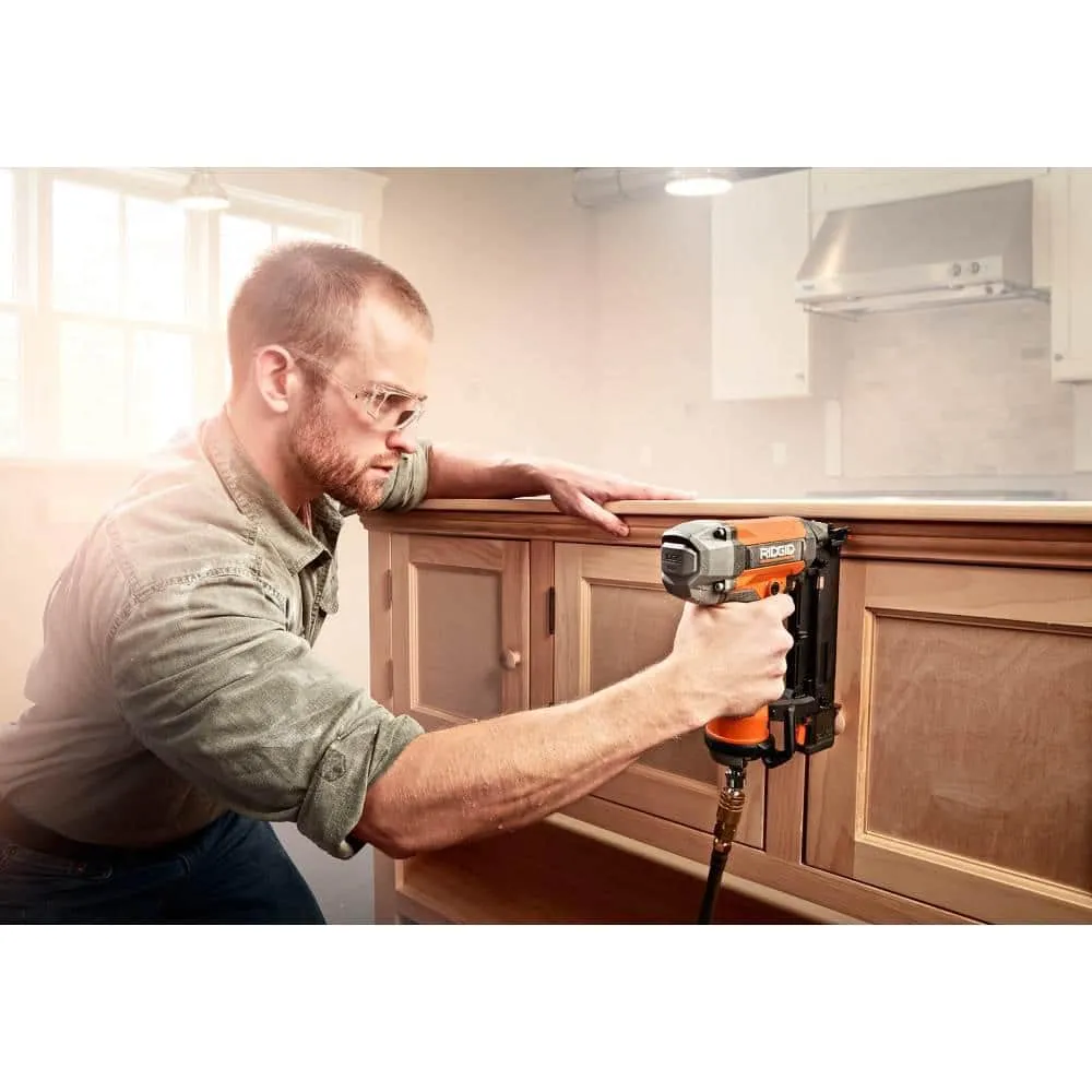 RIDGID Pneumatic 18-Gauge 2-1/8 in. Brad Nailer and 23-Gauge Headless Pin Nailer, photo 10 of 12