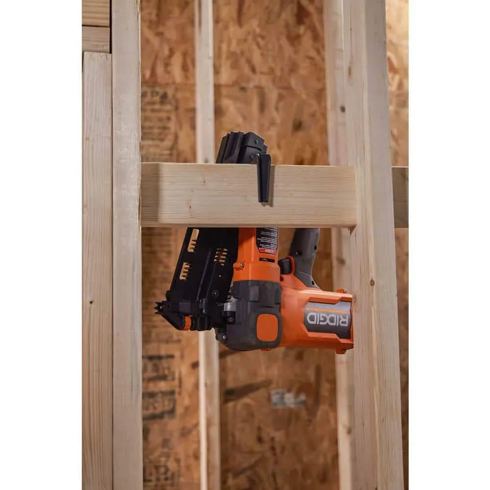 RIDGID 18V Brushless Cordless 21° 3-1/2 in. Framing Nailer & 18V Brushless Cordless 18-Gauge 2-1/8 in. Brad Nailer (Tools Only), photo 10 of 14