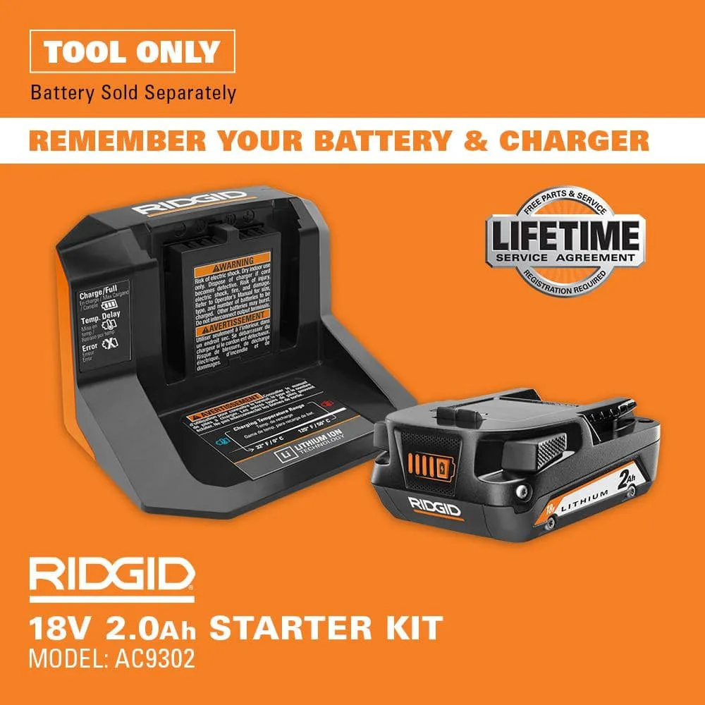 RIDGID 18V Brushless Cordless 18-Gauge 2-1/8 in. Brad Nailer with Brushless Cordless 1/2 in. Drill/Driver (Tools Only), photo 11 of 13