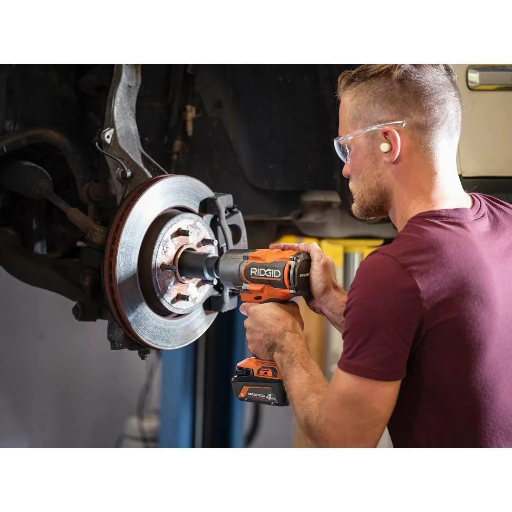 RIDGID 18V Brushless Cordless 2-Tool Combo Kit with High-Torque Impact Wrench, Hammer Drill/Driver, 4.0 Ah Battery, and Charger, photo 8 of 13