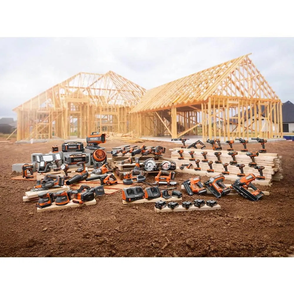 RIDGID 18V Brushless Cordless 2-Tool Combo Kit with High-Torque Impact Wrench, Hammer Drill/Driver, 4.0 Ah Battery, and Charger, photo 12 of 13