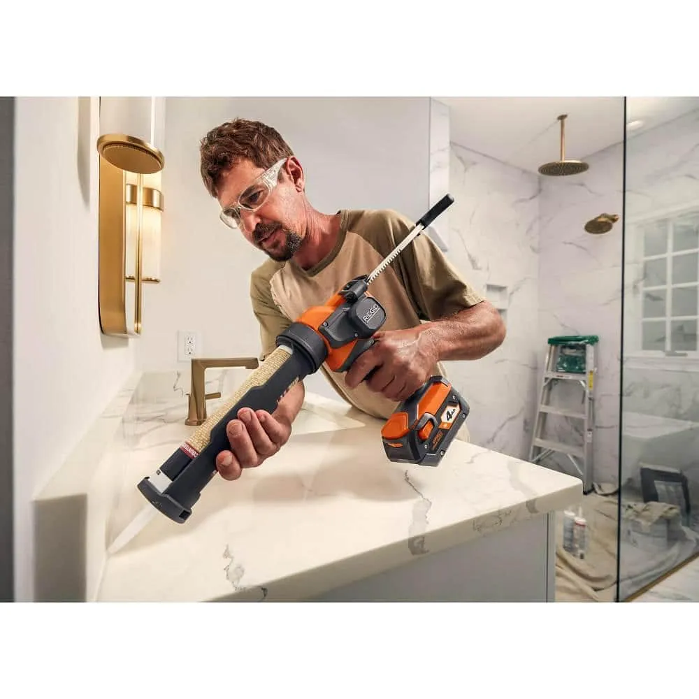 RIDGID 18V Brushless Cordless 2-Tool Combo Kit w/ Hammer Drill, Impact Driver, Batteries, Charger, Bag & 18V Caulk Gun, photo 10 of 13