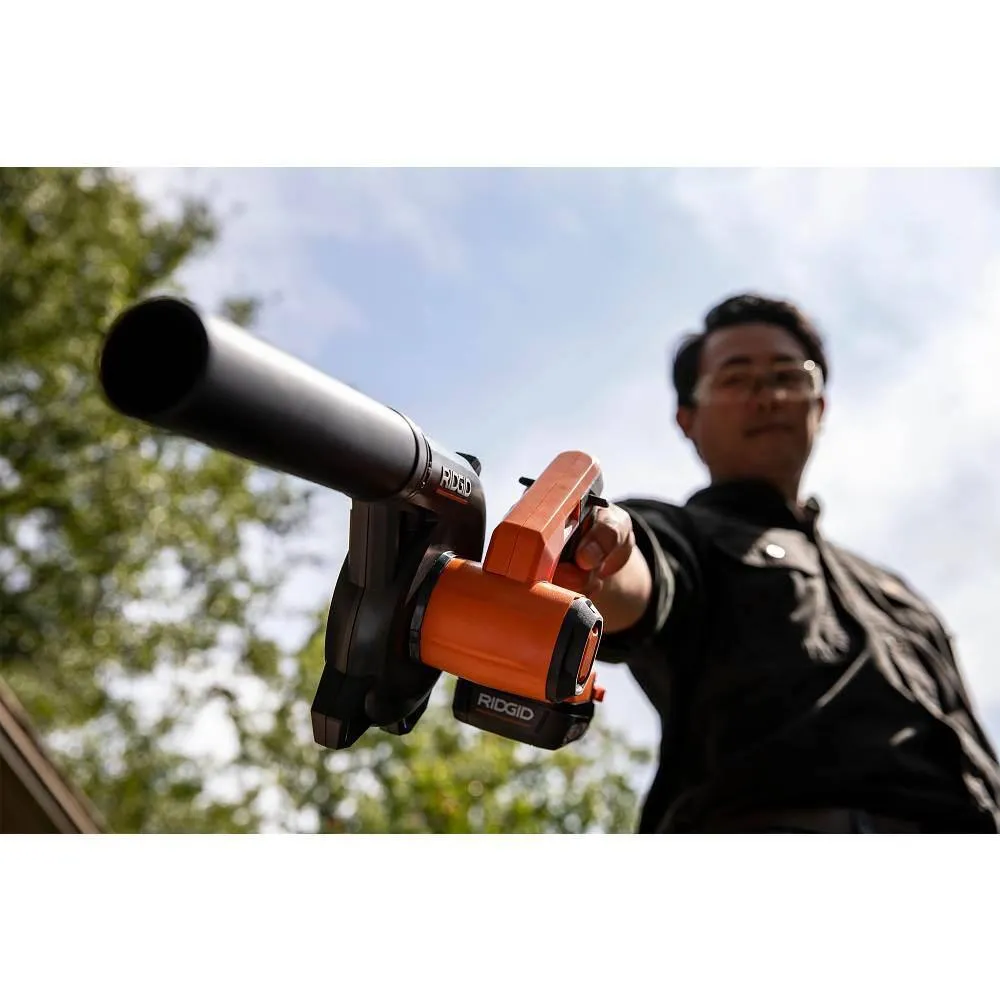 RIDGID 18V Brushless Cordless 2-Tool Combo Kit w/ Hammer Drill, Impact Driver, Batteries, Charger, Bag & FREE Compact Blower, photo 10 of 13