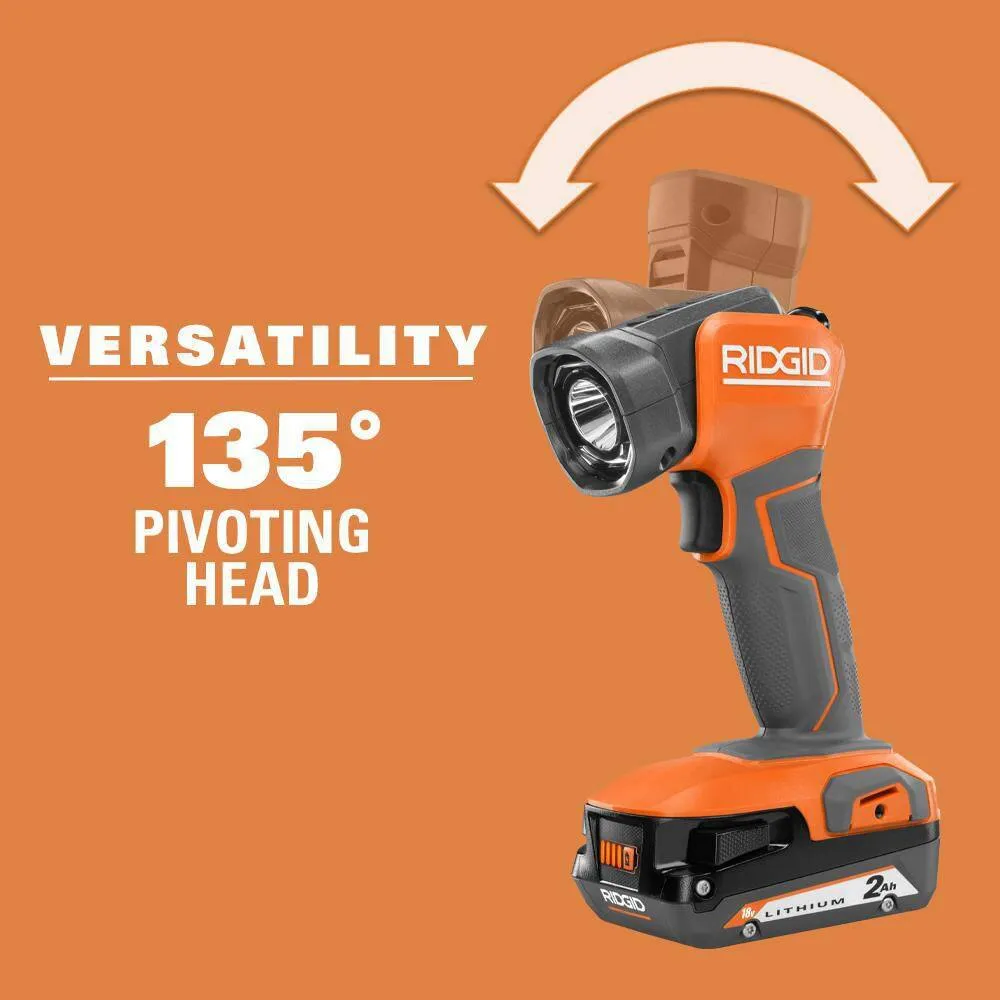 RIDGID 18V Brushless Cordless 3-Tool Combo Kit with Hammer Drill, Impact Driver, LED Work Light, (2) Batteries, Charger and Bag, photo 12 of 14