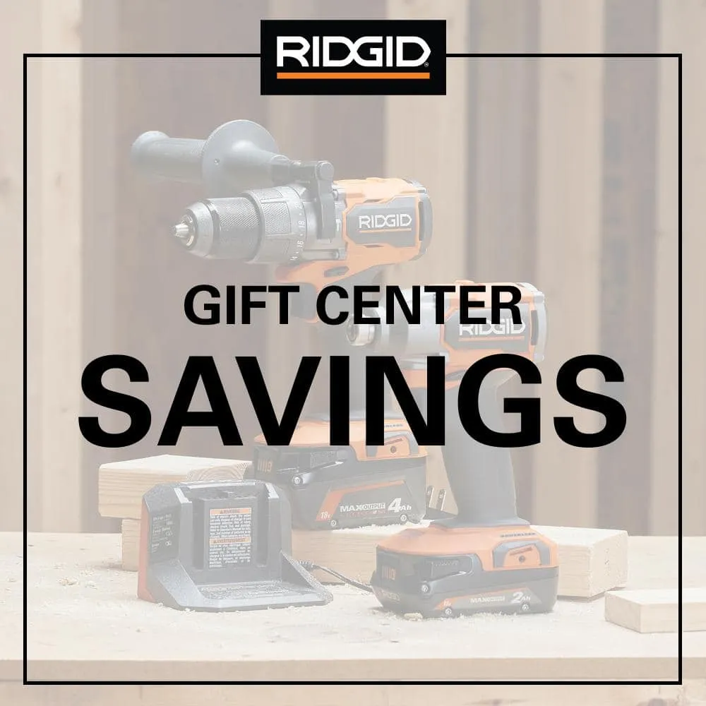 RIDGID 18V Brushless Cordless 2-Tool Combo Kit w/ Hammer Drill, Impact Driver, Saw, Batteries, Charger, & Bag, photo 2 of 14