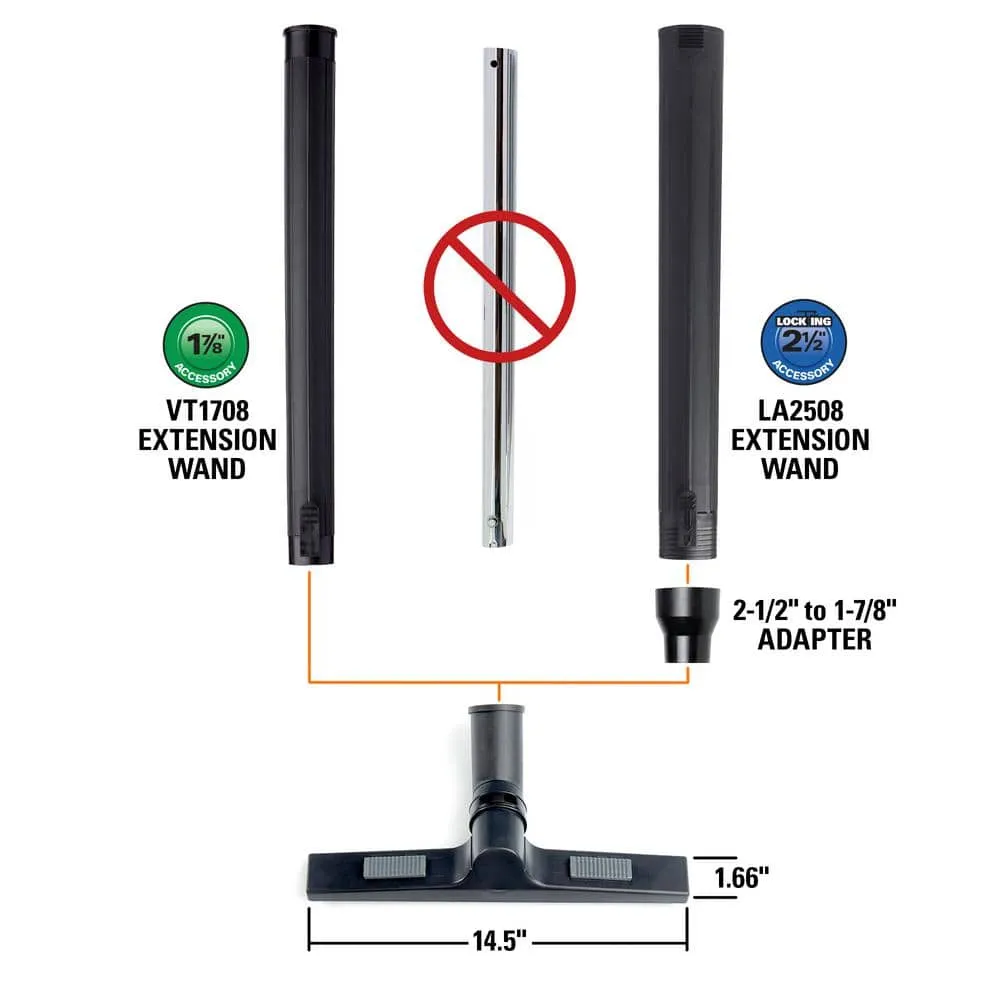 1-7/8 in. and 2-1/2 in. Premium Floor Cleaning Accessory Kit Shop Vac Attachments for RIDGID Wet Dry Vacuums, photo 6 of 14