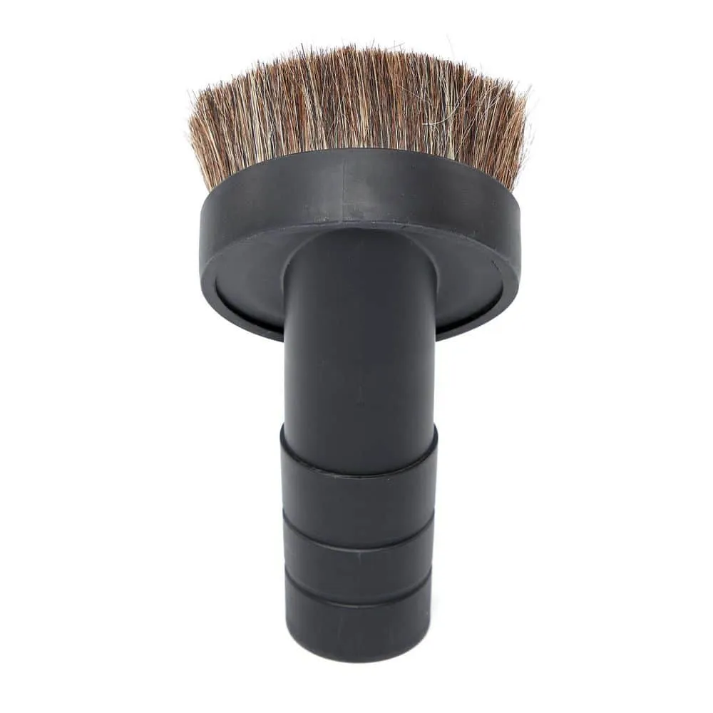 1-1/4 in. Natural Hair Dusting Brush Shop Vac Attachment with 1-7/8 in., 2-1/2 in. Adapters for RIDGID Wet Dry Vacuums, photo 5 of 11