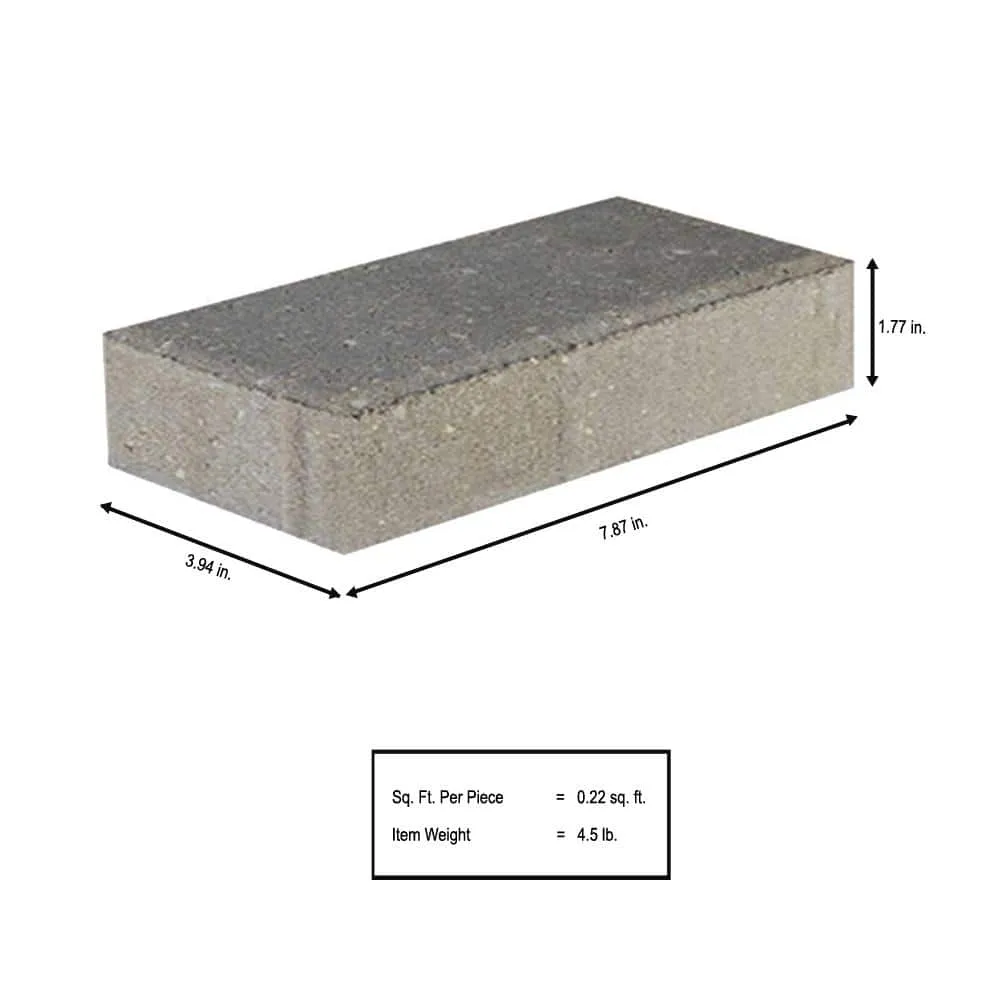 Pavestone Holland 45 mm 7.87 in. L x 3.94 in. W x 1.77 in. H Rivertown Blend Concrete Paver ( 672-Piece/145 sq. ft./Pallet), photo 5 of 8