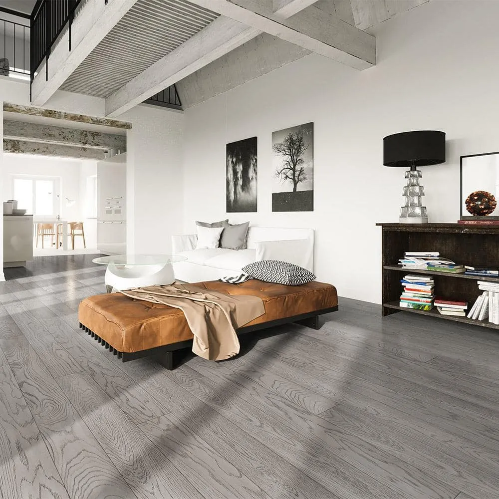 ACQUA FLOORS Riviera Luxe 1/4 in. T x 7.5 in. W Click Lock Wire BrushedEngineered Hardwood Flooring (23.32 sq.ft./case), photo 2 of 2