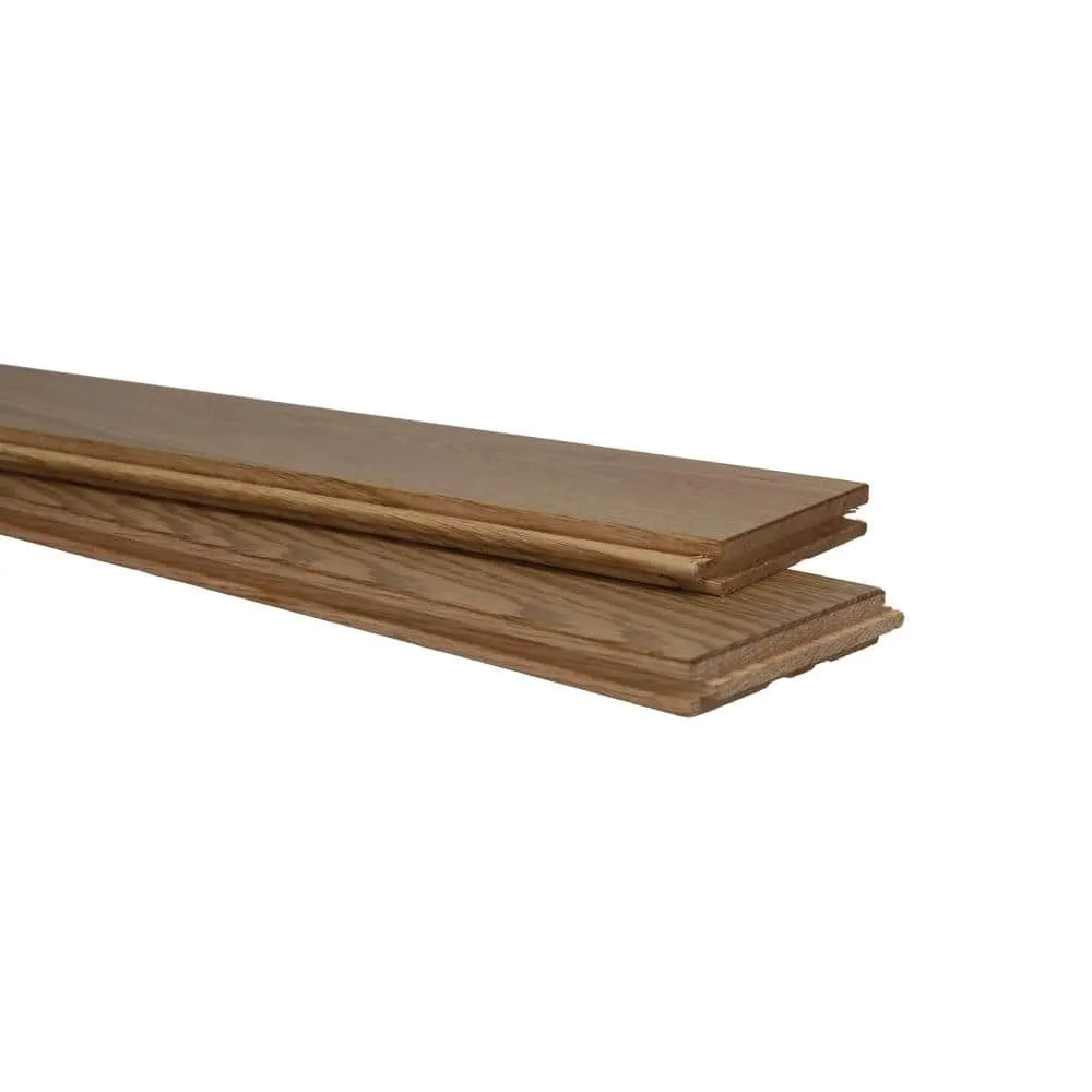 Blue Ridge Hardwood Flooring Northern Coast Rock Cliffs Oak 3/4 in. T x 5 in. W Smooth Solid Hardwood Flooring (20 sq.ft./case), photo 5 of 9