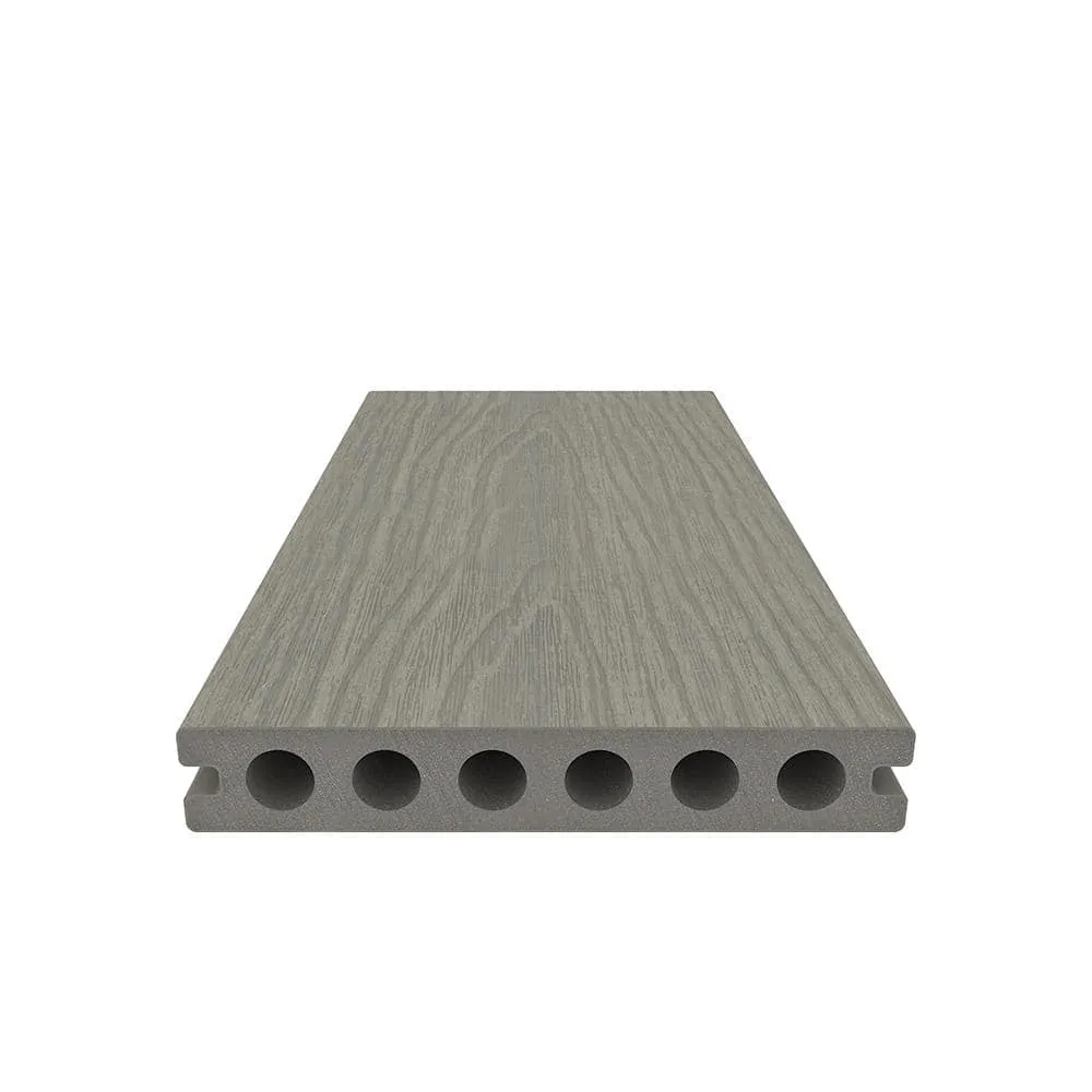 NewTechWood UltraShield Naturale Voyager Series 1 in. x 6 in. x 16 ft. Roman Antique Hollow Composite Decking Board (10-Pack), photo 6 of 9