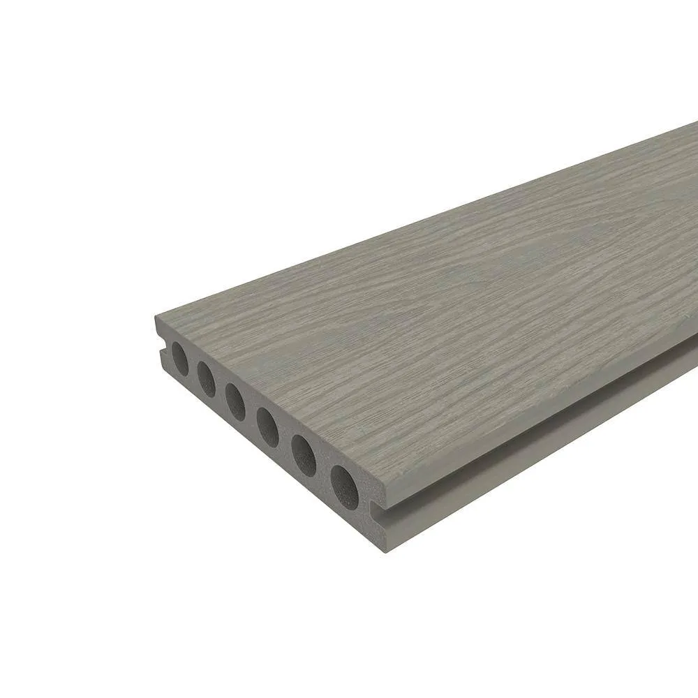 NewTechWood UltraShield Naturale Voyager 1 in. x 6 in. x 1 ft. Roman Antique Hollow Composite Decking Board Sample, photo 8 of 8