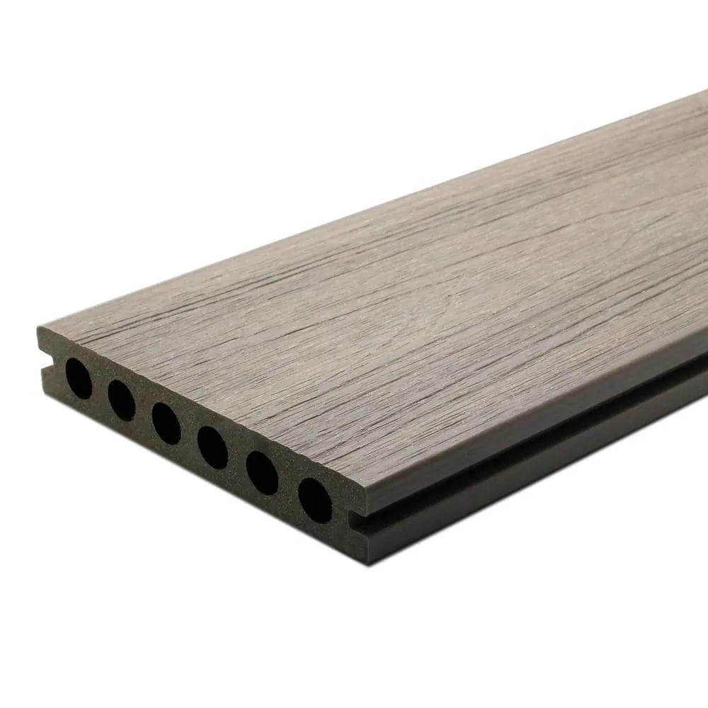NewTechWood UltraShield Naturale Voyager 1 in. x 6 in. x 1 ft. Roman Antique Hollow Composite Decking Board Sample, photo 2 of 8