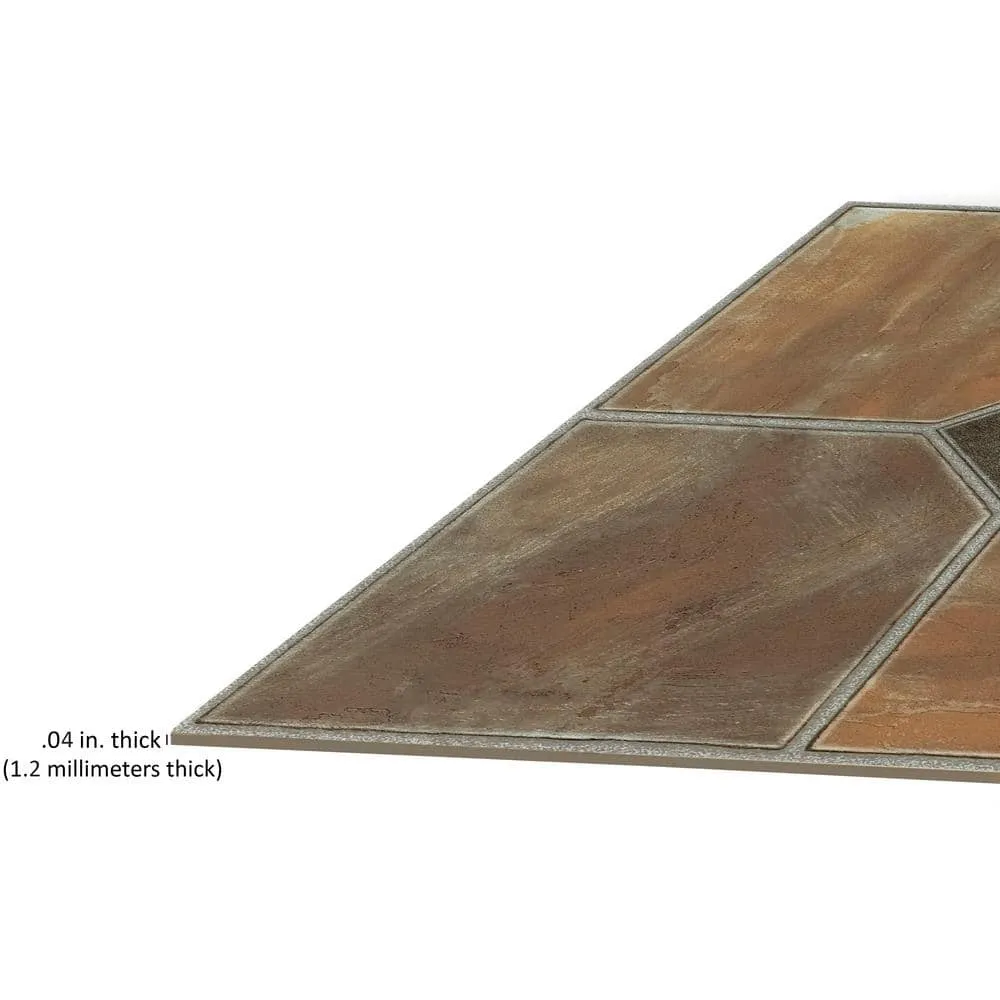 ACHIM Sterling Rustic Slate 12 in. x 12 in. Peel and Stick Vinyl Tile (45 sq. ft. / case), photo 6 of 7