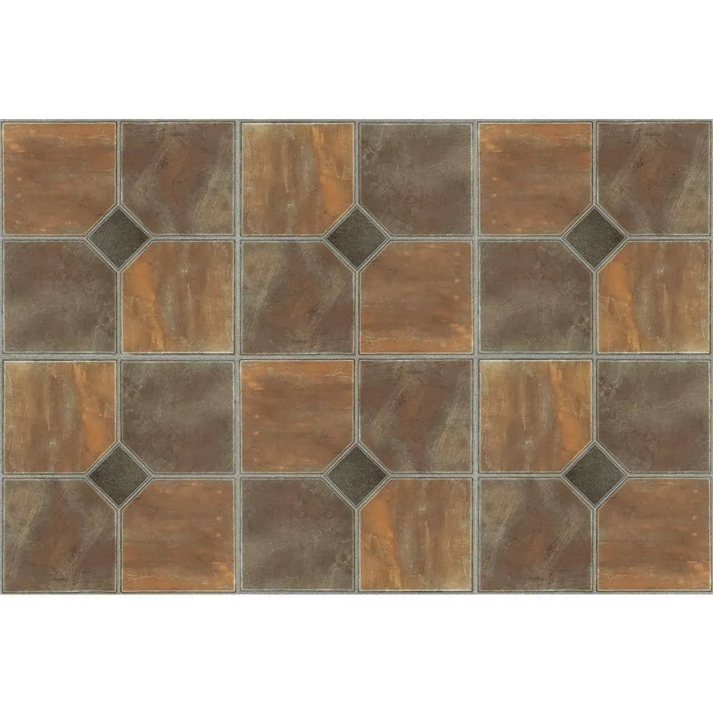 ACHIM Sterling Rustic Slate 12 in. x 12 in. Peel and Stick Vinyl Tile (45 sq. ft. / case), photo 3 of 7