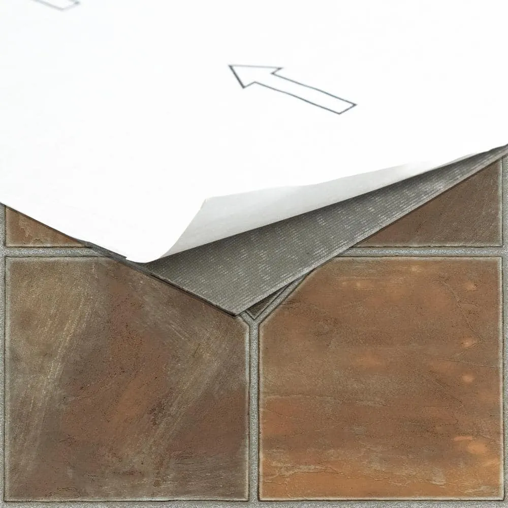 ACHIM Sterling Rustic Slate 12 in. x 12 in. Peel and Stick Vinyl Tile (45 sq. ft. / case), photo 5 of 7