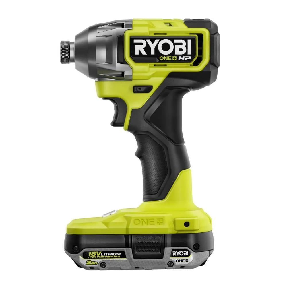 RYOBI ONE+ HP 18V Brushless Cordless 2-Tool Combo Kit w/(2) 2.0 Ah Batteries, Charger, Bag, and FREE Corner Cat Finish Sander, photo 7 of 12