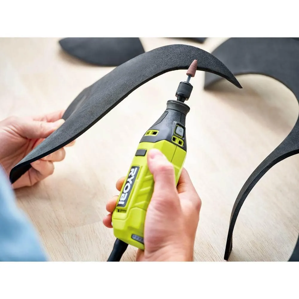 RYOBI 1.2 Amp Corded Rotary Tool with Rotary Tool 16-Piece Carving & Engraving Kit (For Wood, Metal, Plastic, Glass and Stone), photo 5 of 11