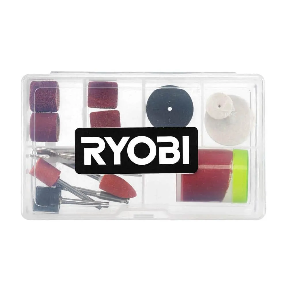RYOBI 1.2 Amp Corded Rotary Tool with Rotary Tool 16-Piece Carving & Engraving Kit (For Wood, Metal, Plastic, Glass and Stone), photo 6 of 11