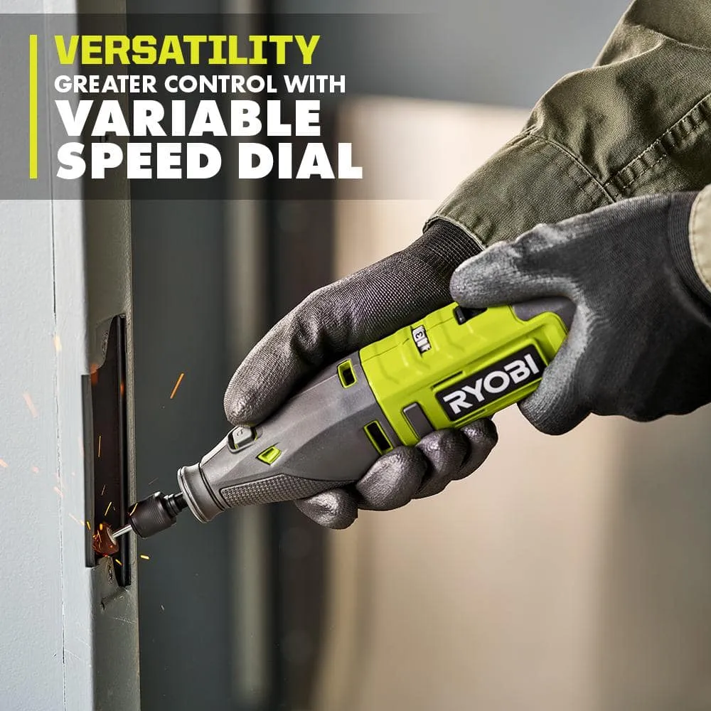 RYOBI 12V Cordless Rotary Tool Kit with Rotary Tool 29-Piece Sanding and Polishing Kit (For Wood, Metal and Plastic), photo 5 of 13