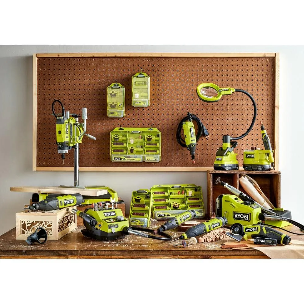 RYOBI 12V Cordless Rotary Tool Kit with Rotary Tool 29-Piece Sanding and Polishing Kit (For Wood, Metal and Plastic), photo 11 of 13
